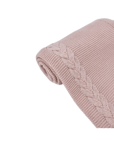 Вязаное одеяло ROSE PINK Вязаное одеяло ROSE PINK