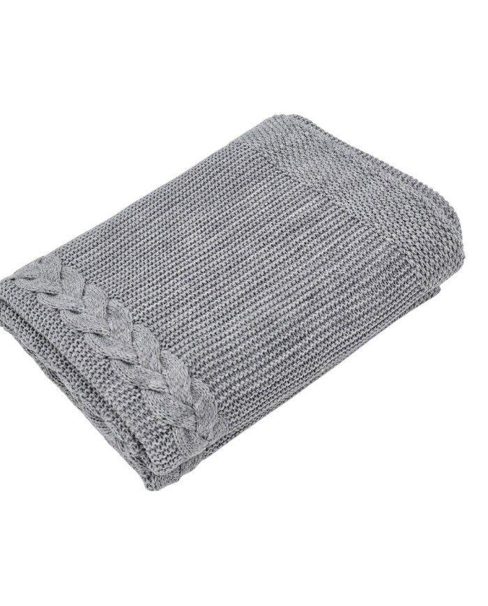 Knitted Blanket GREY