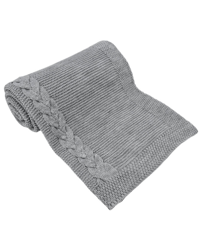 Knitted Blanket GREY