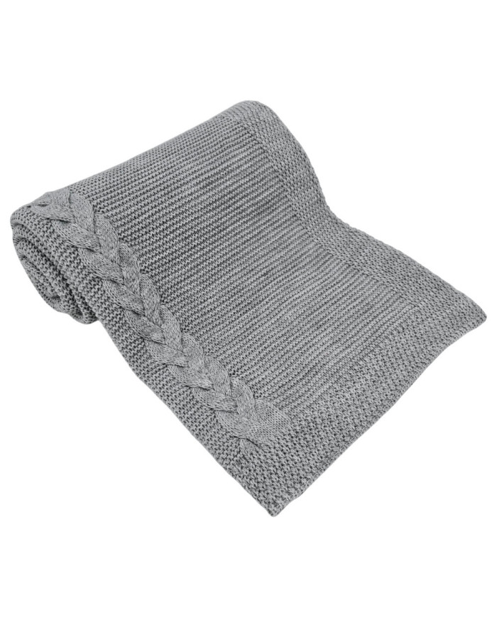 Knitted Blanket GREY