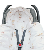 Schlafsack für den Kindersitz VELVET 3- und 5-Punkt-Gurte BALLERINA MOUSE Schlafsack für den Kindersitz VELVET 3- und 5-Punkt-Gurte BALLERINA MOUSE