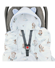 Autokrēsliņa guļammaiss VELVET 3 un 5 punktu jostas PILOT BEAR Autokrēsliņa guļammaiss VELVET 3 un 5 punktu jostas PILOT BEAR