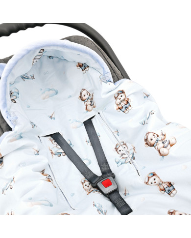 Hálózsák a VELVET autósülés 3 pontos és 5 pontos biztonsági övéhez PILOT BEAR Hálózsák a VELVET autósülés 3 pontos és 5 pontos biztonsági övéhez PILOT BEAR