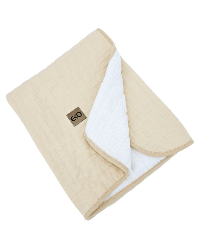 Fur Quilted Muslin Blanket LATTE Fur Quilted Muslin Blanket LATTE