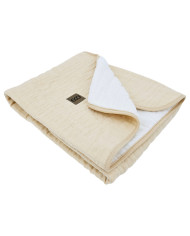 Fur Quilted Muslin Blanket LATTE Fur Quilted Muslin Blanket LATTE