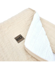 Fur Quilted Muslin Blanket LATTE Fur Quilted Muslin Blanket LATTE