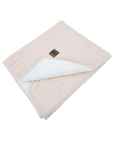 Pelz Steppdecke aus Musselin ROSE PINK Pelz Steppdecke aus Musselin ROSE PINK