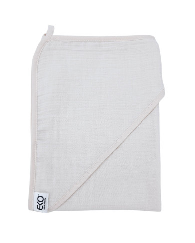 Couverture de bain en mousseline BEIGE