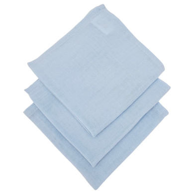 Muslin Windeln 30x30cm 3Stk. BLUE