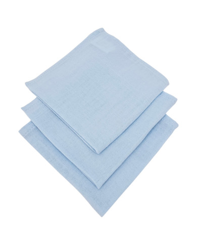 Muslin pelenkák 30x30cm 3db. BLUE Muslin pelenkák 30x30cm 3db. BLUE