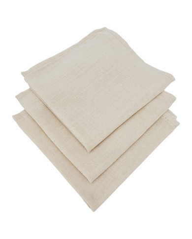 Couches Muslin 30x30cm 3pcs. LATTE Couches Muslin 30x30cm 3pcs. LATTE