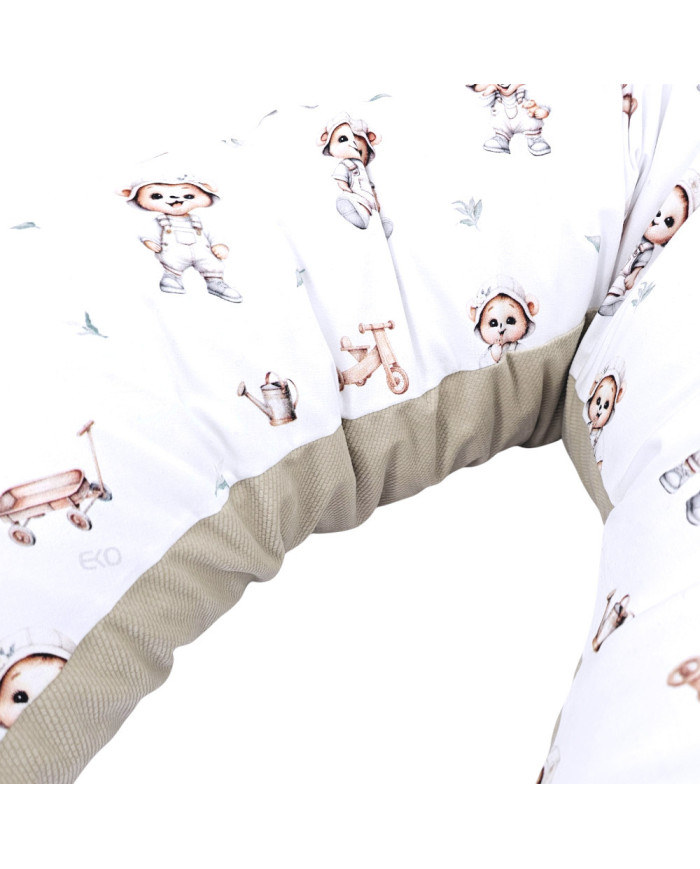 VELVET nursing pillow GARDENER BEAR VELVET nursing pillow GARDENER BEAR