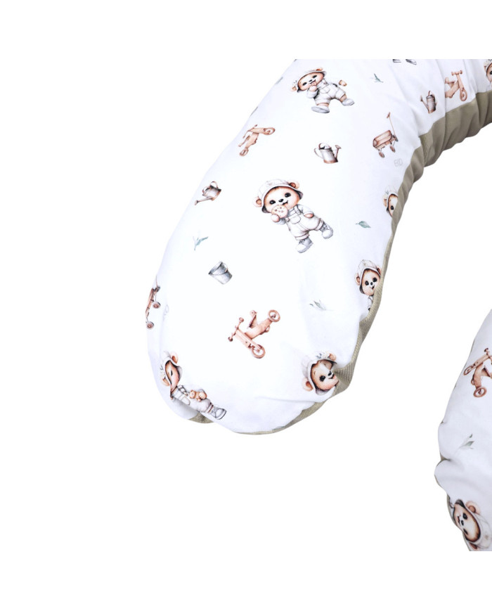 VELVET nursing pillow GARDENER BEAR VELVET nursing pillow GARDENER BEAR