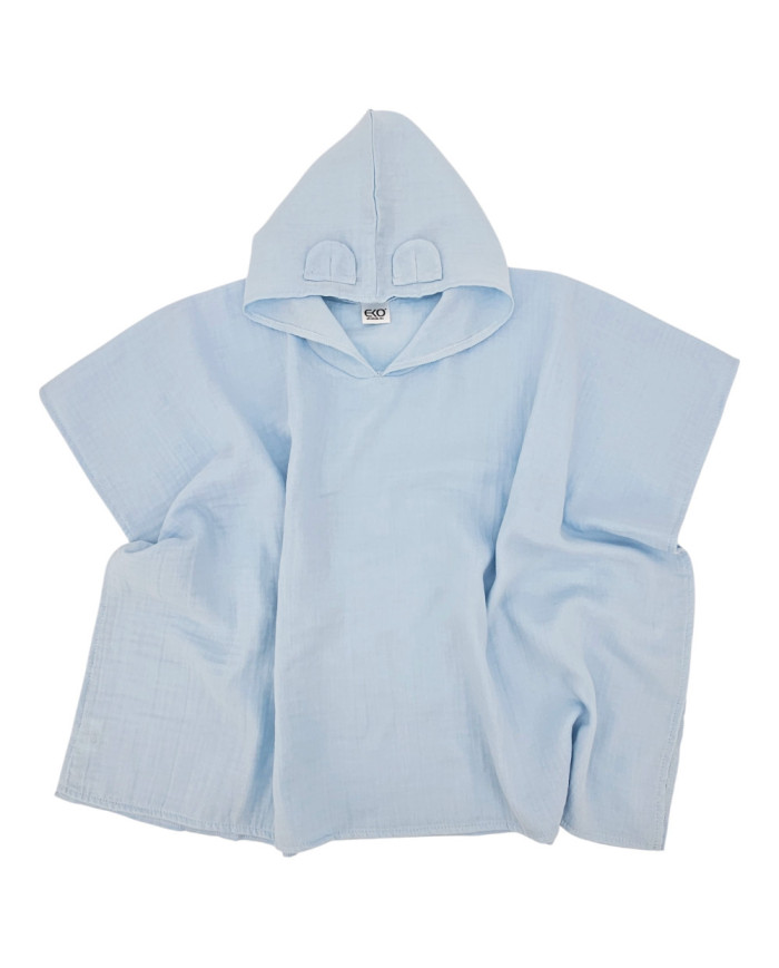 Muslin Poncho BLUE Muslin Poncho BLUE