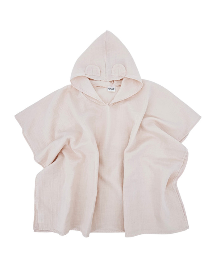 Muslin Poncho ROSE PINK Muslin Poncho ROSE PINK