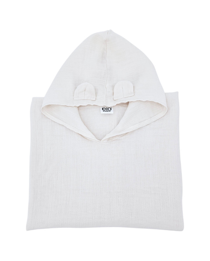Muslin Poncho BEIGE Muslin Poncho BEIGE