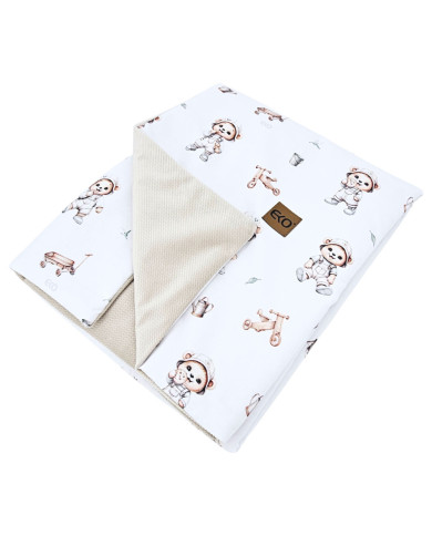 Vzdelávacia deka s podšívkou VELVET GARDENER BEAR Vzdelávacia deka s podšívkou VELVET GARDENER BEAR