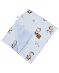 Educational blanket mat with lining VELVET PILOT BEAR Educational blanket mat with lining VELVET PILOT BEAR