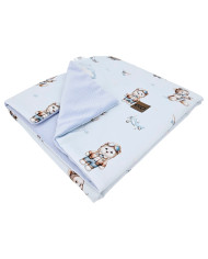 Educational blanket mat with lining VELVET PILOT BEAR Educational blanket mat with lining VELVET PILOT BEAR
