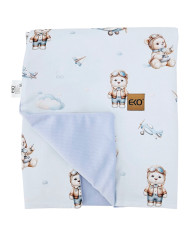 Educational blanket mat with lining VELVET PILOT BEAR Educational blanket mat with lining VELVET PILOT BEAR