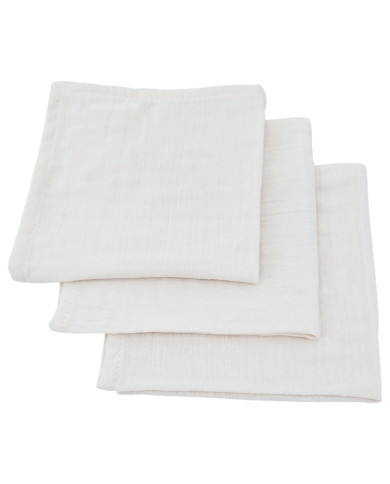 Couches Muslin 30x30cm 3pcs. BEIGE Couches Muslin 30x30cm 3pcs. BEIGE