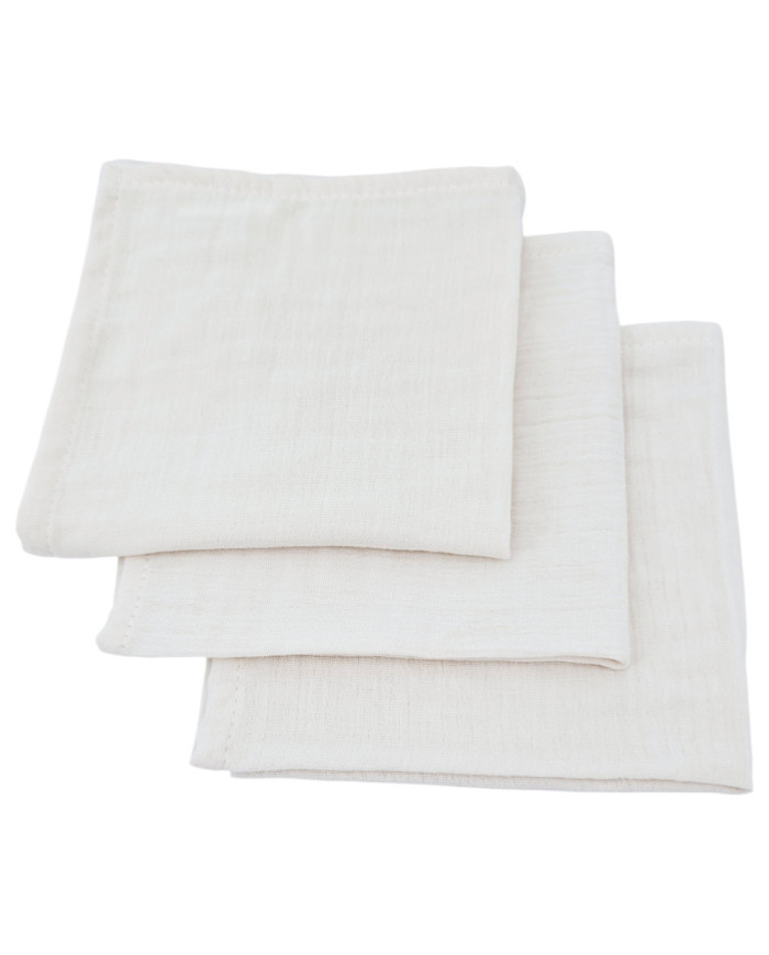 Muslin Nappies 30x30cm 3pcs. BEIGE Muslin Nappies 30x30cm 3pcs. BEIGE