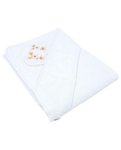 Serviette de bain en bambou BALLERINA MOUSE/WHITE Serviette de bain en bambou BALLERINA MOUSE/WHITE