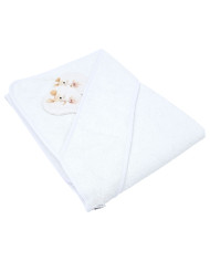 Serviette de bain en bambou BALLERINA MOUSE/WHITE