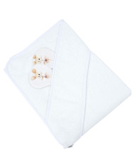 Badetuch aus Bambus BALLERINA MOUSE/WHITE Badetuch aus Bambus BALLERINA MOUSE/WHITE