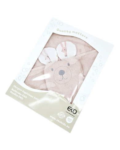 Couverture de bain et gant de toilette en bambou EKO BUNNY Couverture de bain et gant de toilette en bambou EKO BUNNY