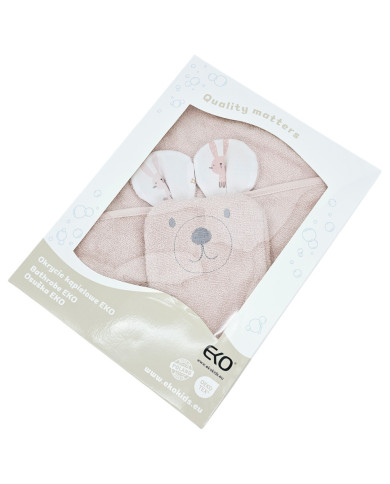 Couverture de bain et gant de toilette en bambou EKO BUNNY Couverture de bain et gant de toilette en bambou EKO BUNNY