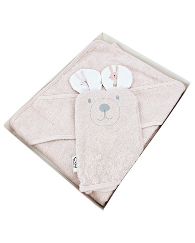 Couverture de bain et gant de toilette en bambou EKO BUNNY Couverture de bain et gant de toilette en bambou EKO BUNNY