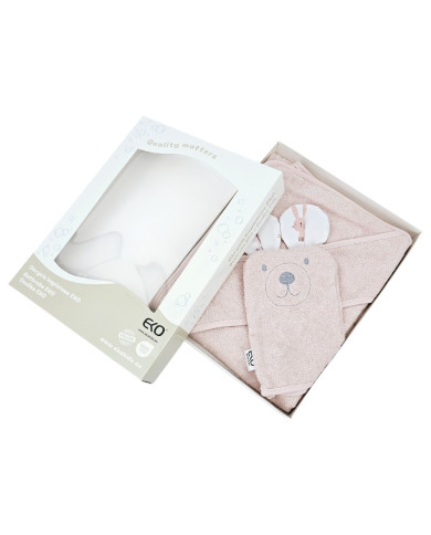 Couverture de bain et gant de toilette en bambou EKO BUNNY Couverture de bain et gant de toilette en bambou EKO BUNNY