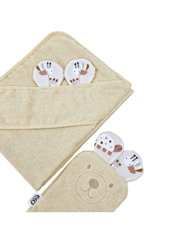 Bamboo Bathrobe plus washcloth EKO  BEES Bamboo Bathrobe plus washcloth EKO  BEES