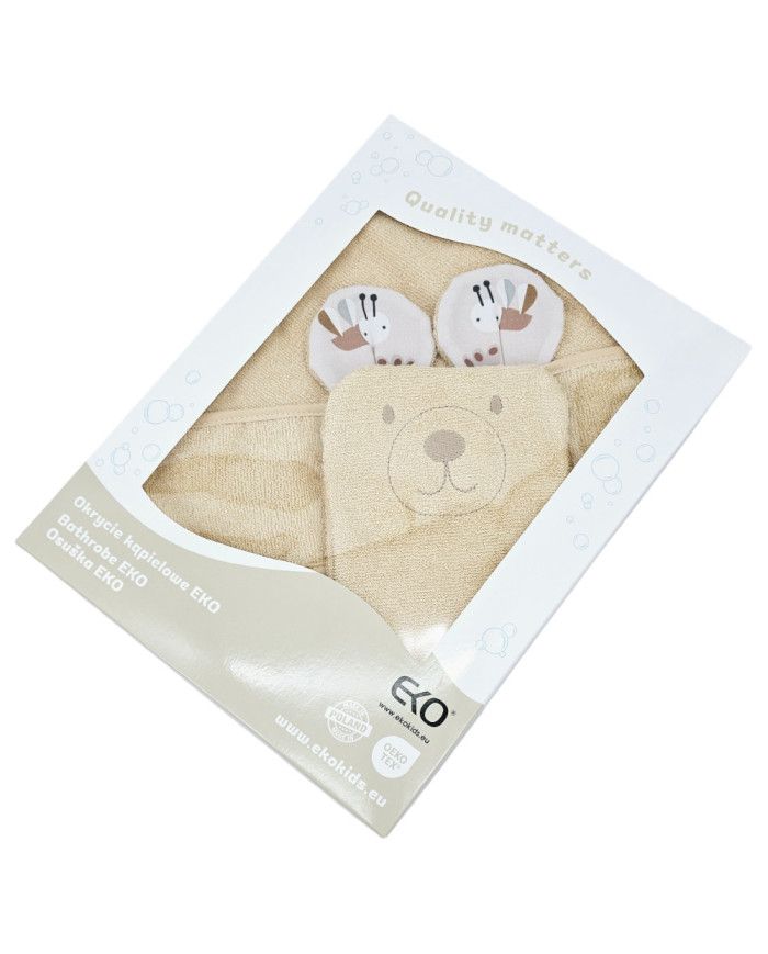 Bamboo Bathrobe plus washcloth EKO  BEES