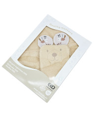 Couverture de bain et gant de toilette en bambou EKO BEES