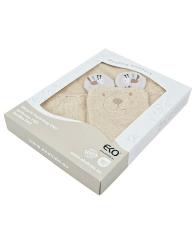 Bamboo Bathrobe plus washcloth EKO  BEES Bamboo Bathrobe plus washcloth EKO  BEES
