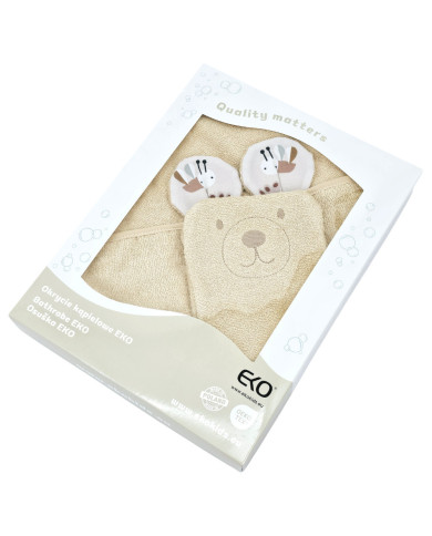 Bamboo Bathrobe plus washcloth EKO  BEES Bamboo Bathrobe plus washcloth EKO  BEES