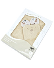 Bamboo Bathrobe plus washcloth EKO  BEES