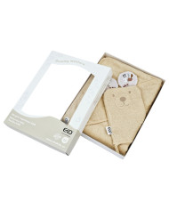 Couverture de bain et gant de toilette en bambou EKO BEES