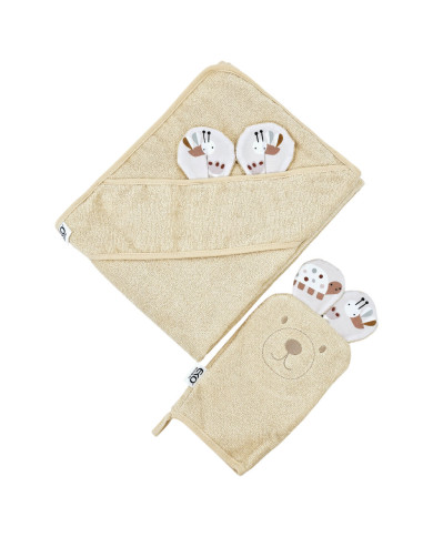 Bamboo Bathrobe plus washcloth EKO  BEES Bamboo Bathrobe plus washcloth EKO  BEES