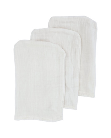 Muslin fürdőmosó MIX 3 db BEIGE Muslin fürdőmosó MIX 3 db BEIGE