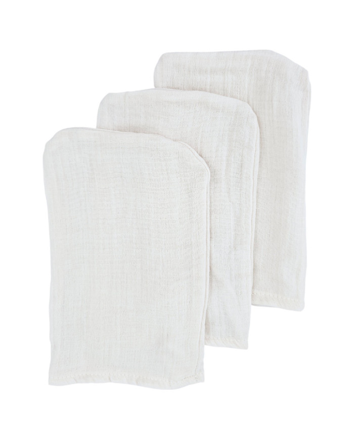 La toilette en mousseline de bain MIX 3 pcs BEIGE La toilette en mousseline de bain MIX 3 pcs BEIGE