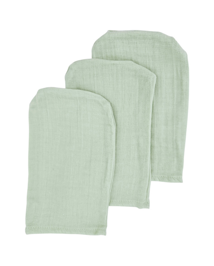 Muslin fürdőmosó MIX 3 db MINT Muslin fürdőmosó MIX 3 db MINT