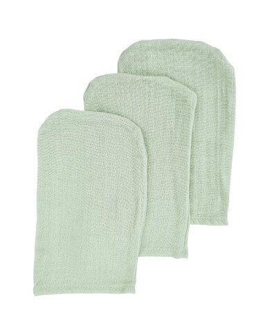 La toilette en mousseline de bain MIX 3 pcs MINT La toilette en mousseline de bain MIX 3 pcs MINT