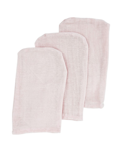 La toilette en mousseline de bain MIX 3 pcs ROSE PINK La toilette en mousseline de bain MIX 3 pcs ROSE PINK
