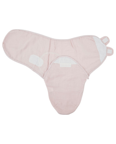 Dětská mušelínová zavinovačka 3-6 kg ROSE PINK Dětská mušelínová zavinovačka 3-6 kg ROSE PINK