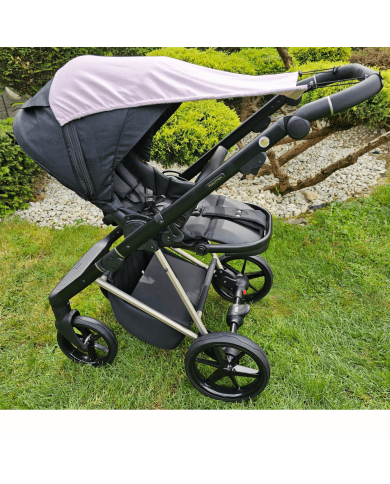 Muslin Kinderwagen-Sonnenschirm  BLUE Muslin Kinderwagen-Sonnenschirm  BLUE