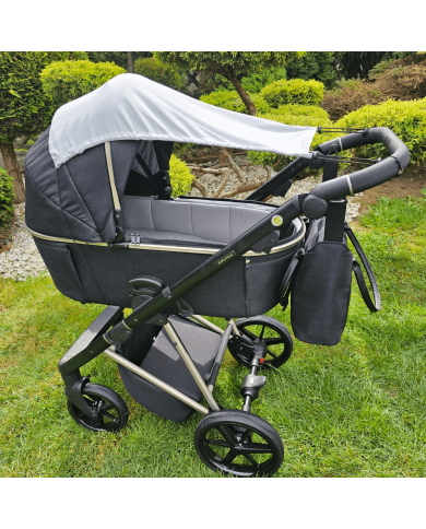 Muslin Kinderwagen-Sonnenschirm  BLUE Muslin Kinderwagen-Sonnenschirm  BLUE