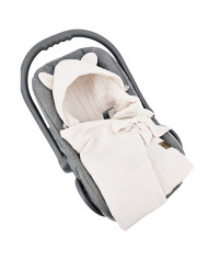 Schlafsack für Autositz 3-Punkt- und 5-Punkt-Gurte BEIGE Schlafsack für Autositz 3-Punkt- und 5-Punkt-Gurte BEIGE